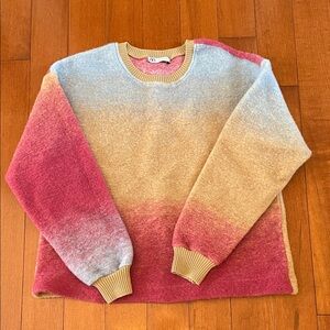 NWOT Zara Multicolor Gradient Sweater